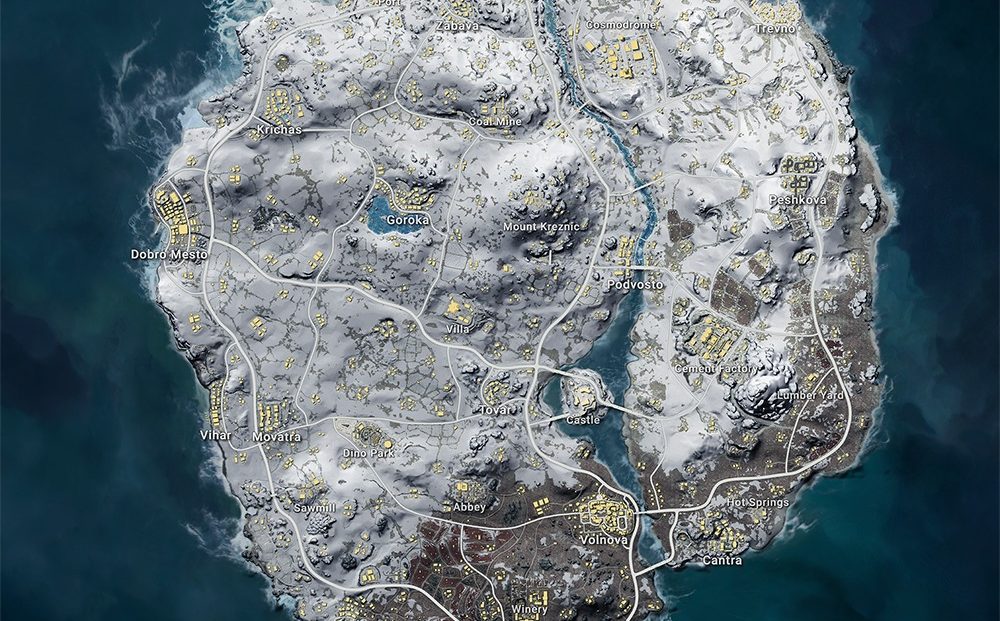 Карта vikendi pubg